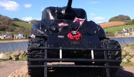Memorial Tank at Torcross, South Devon