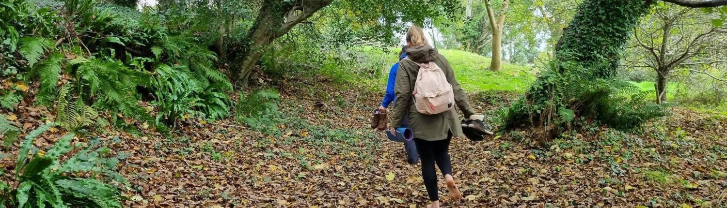 Barefoot in the Woods