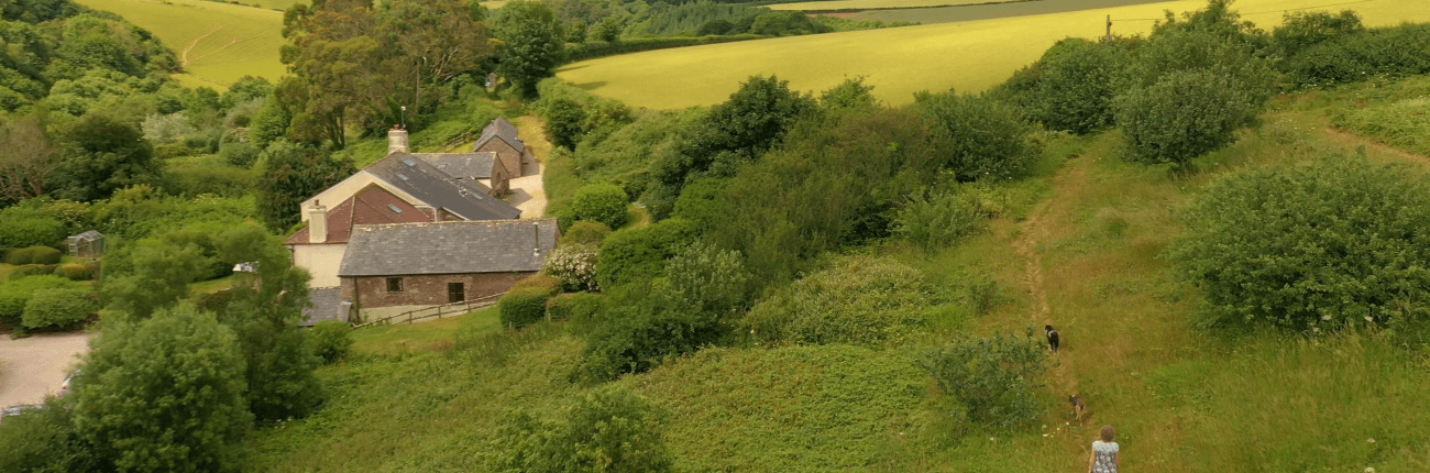 The higher valley at Dittiscombe Estate, Slapton